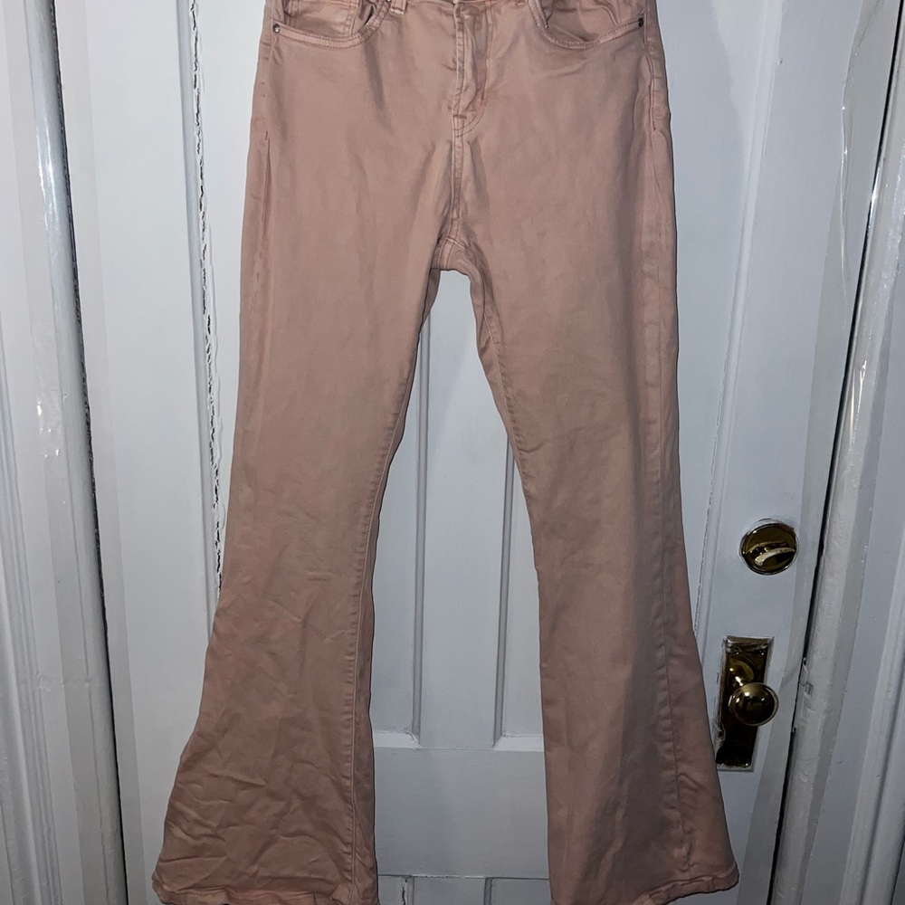 Altar'd State Pink Flare Pants
